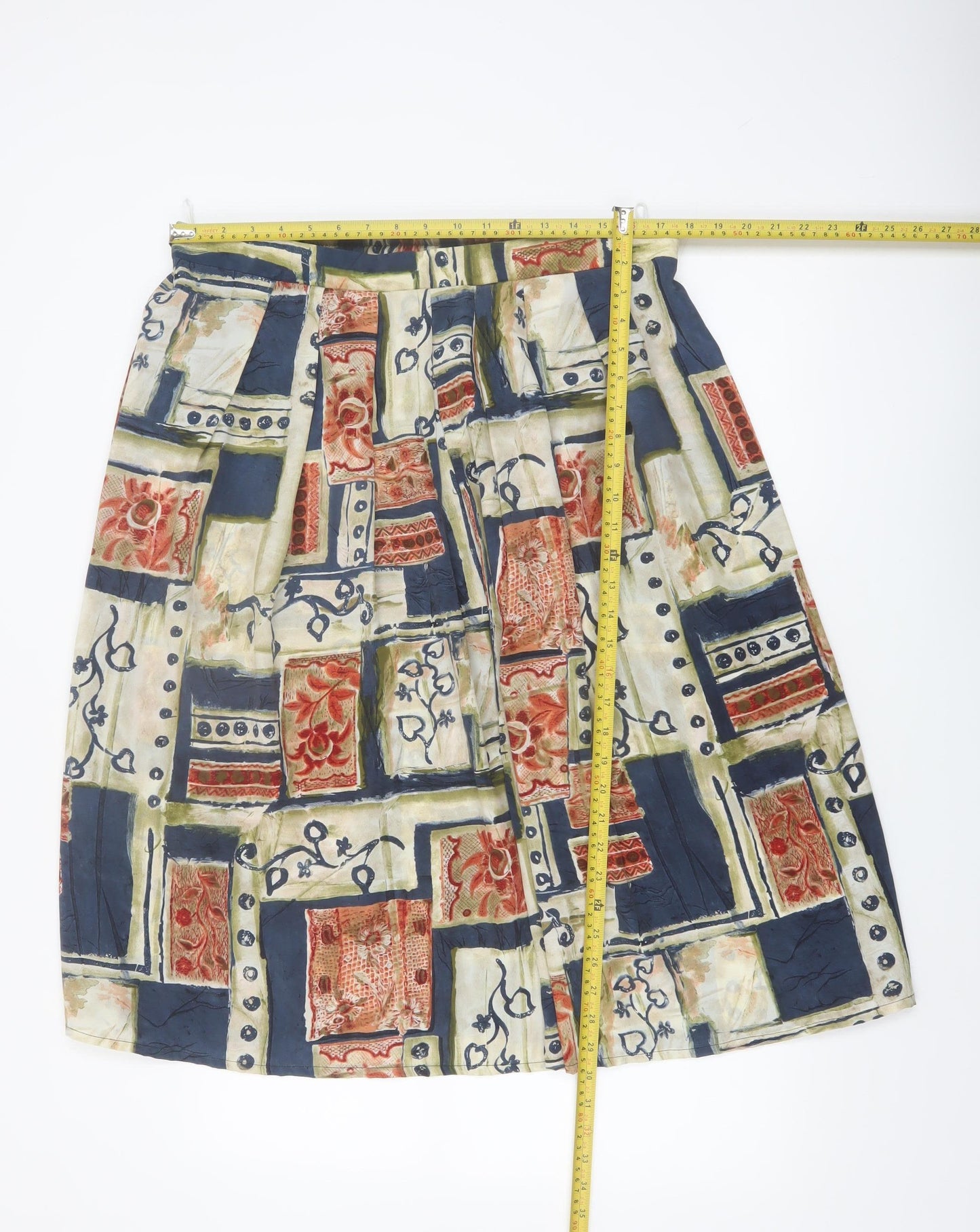 House of Fraser Womens Multicolour A-Line Skirt Size 20 Retro Print