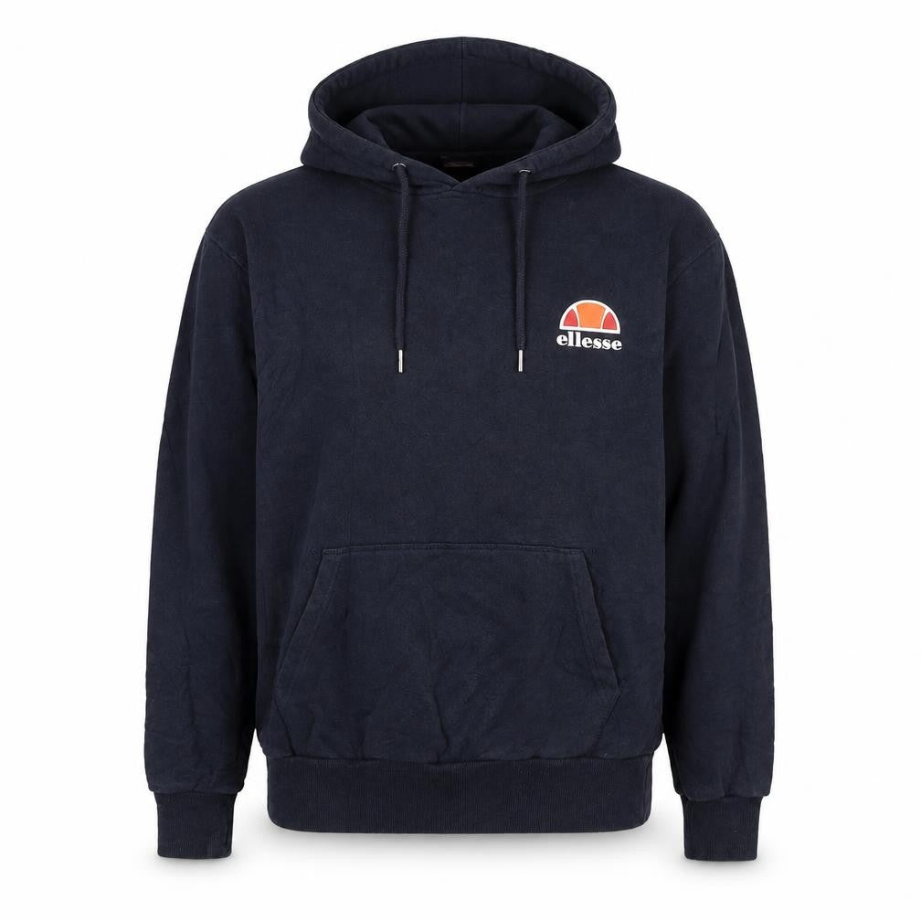 Ellesse Men’s Blue Pullover Hoodie Medium Logo Fleece Sweatshirt