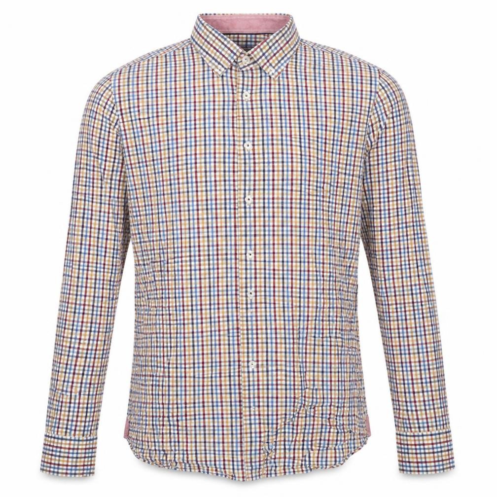 Tommy Hilfiger Men’s Multicoloured Slim Fit Check Cotton Shirt 15.5in