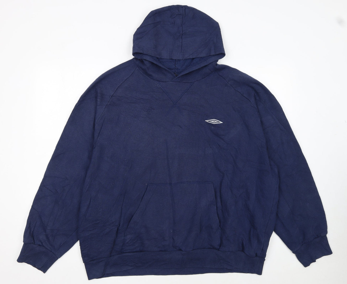 Umbro Men's Blue 2XL Pullover Hoodie with Logo Pocket