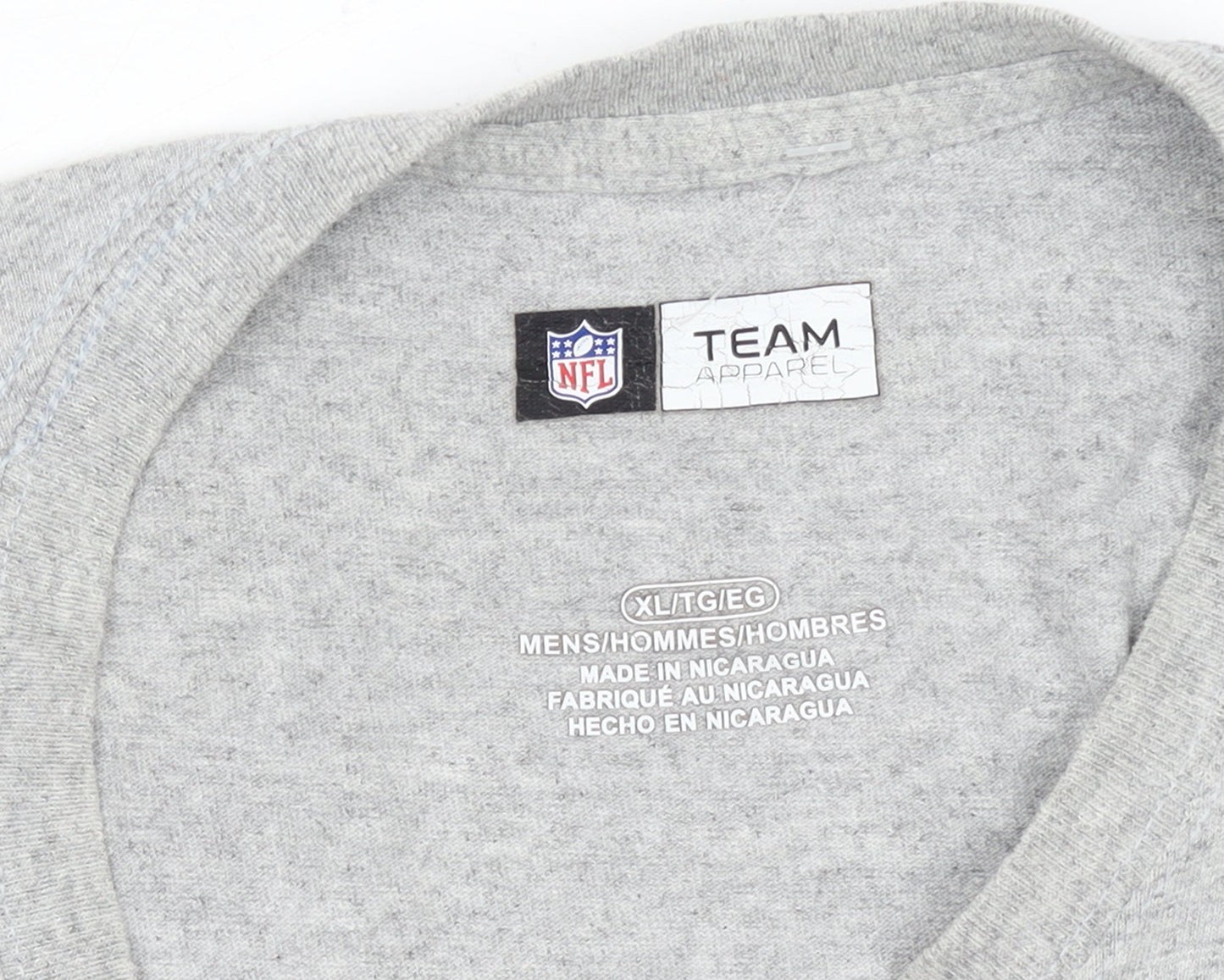 NFL Team Apparel Men's Grey Seattle Seahawks XL T-Shirt