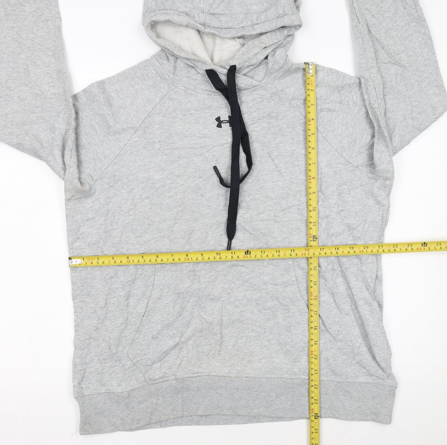Under Armour Womens Grey Loose Fit Pullover Hoodie Size L