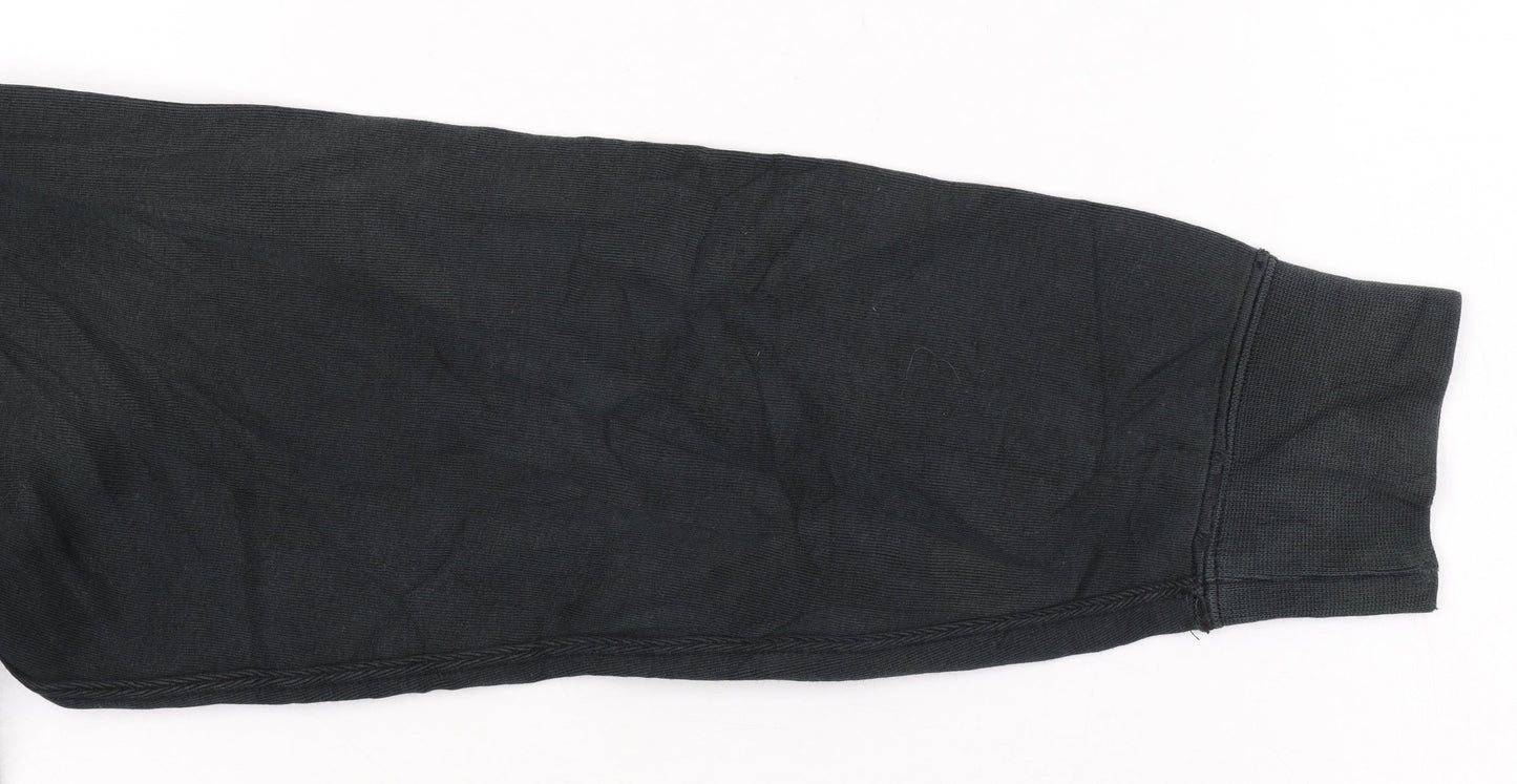 Polo Ralph Lauren Boys Black Full Zip Hoodie Size 18-20 Cotton Blend
