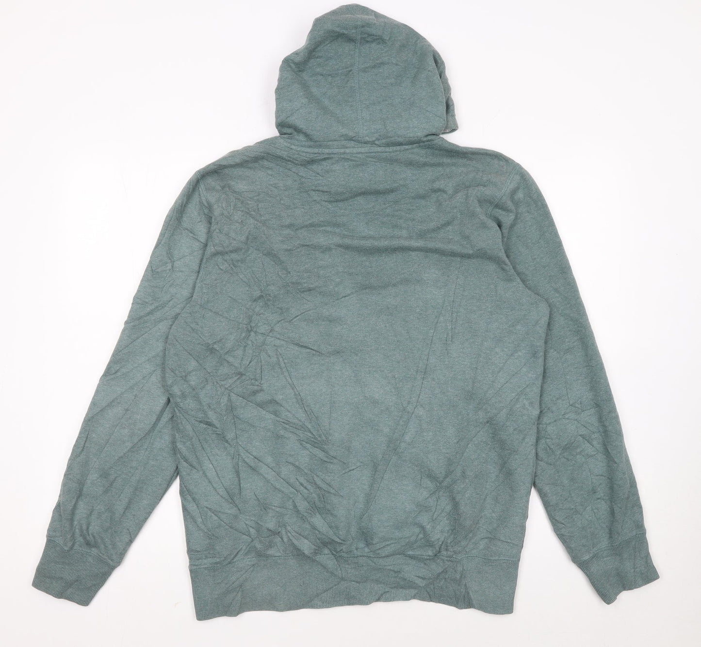 Reebok Women’s Green Pullover Hoodie Size M Logo Sweatshirt
