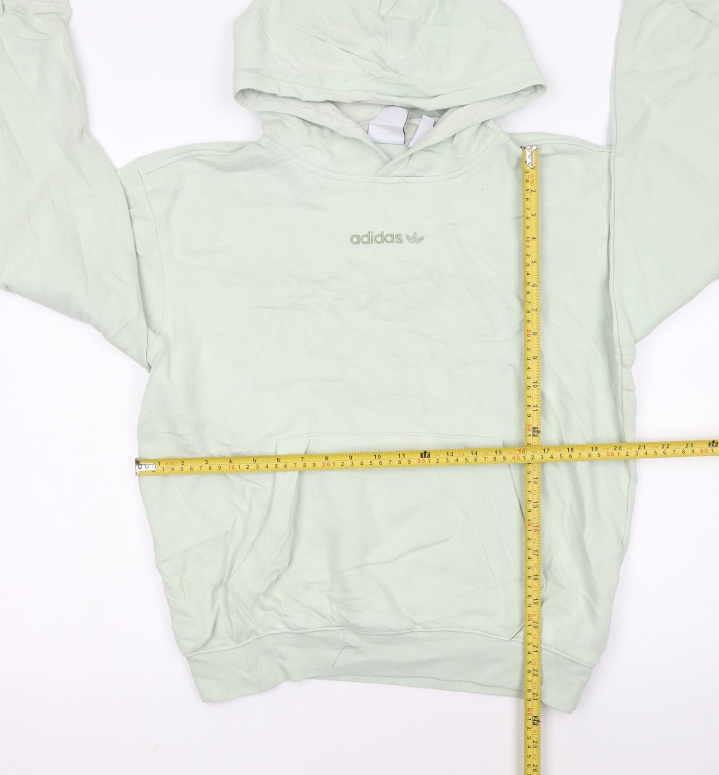 Adidas Women’s Mint Green Pullover Hoodie Size S – Classic Logo Sweatshirt