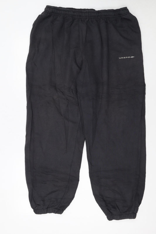 Umbro Men’s Black XL Sweatpants Casual Elastic Waist Trousers