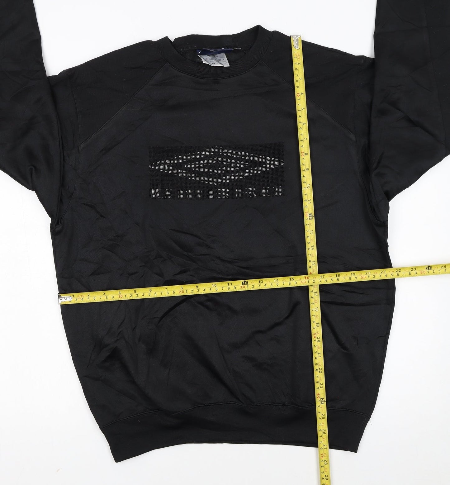 Umbro Men's Black Pullover Sweatshirt M Regular Fit Crew Neck
