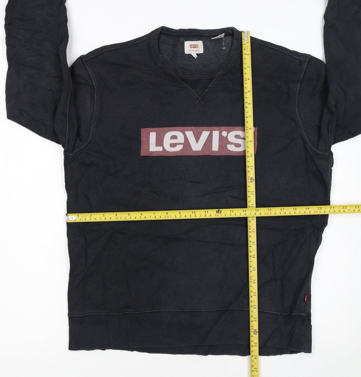 Levi's Women's Black Cotton Pullover Sweatshirt Medium