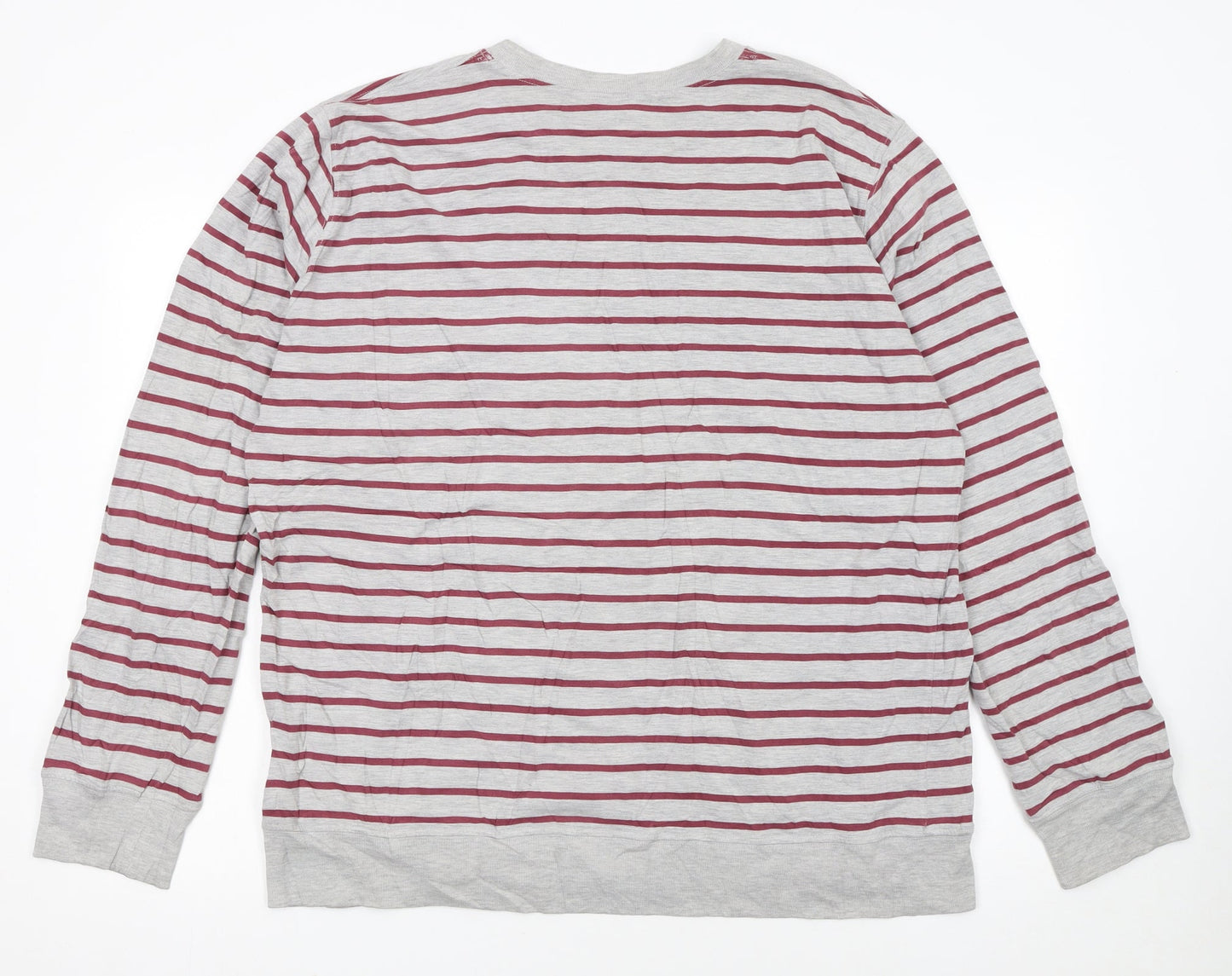 Carhartt Men’s Grey Striped XL Crew Neck Pullover Sweatshirt