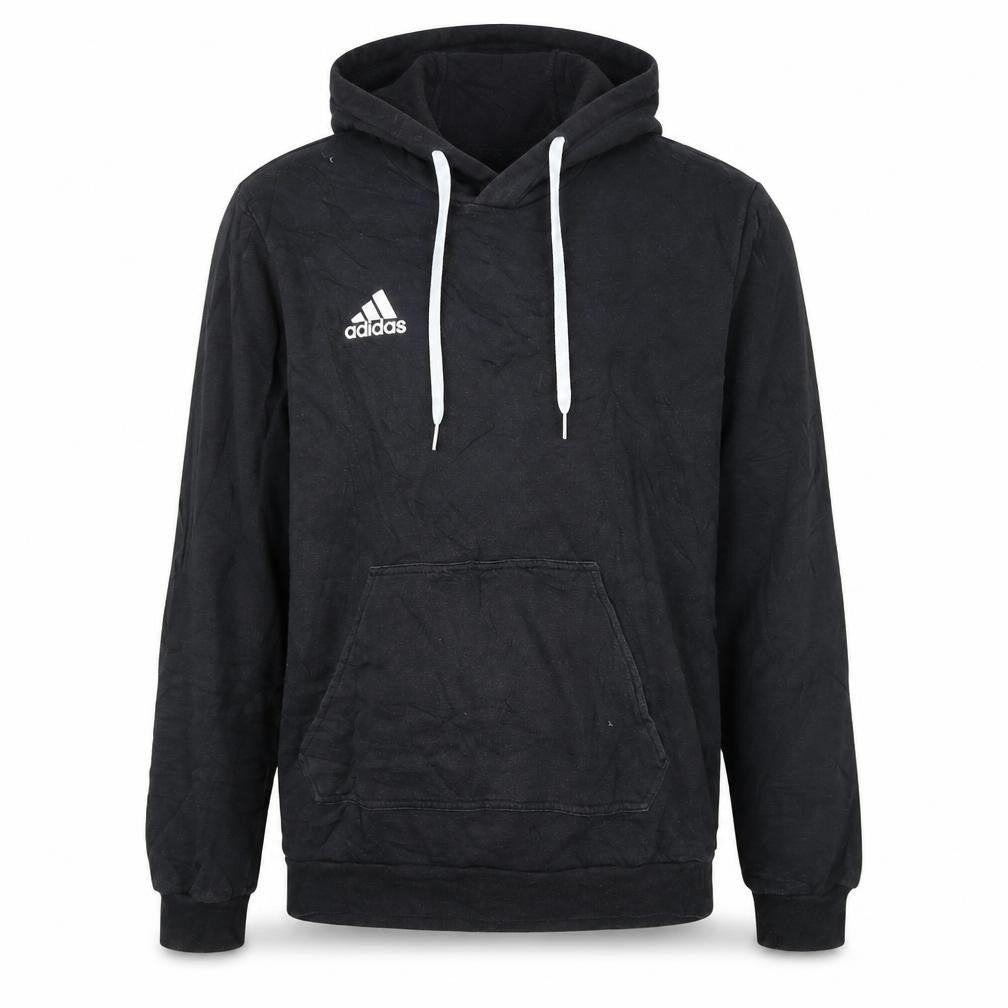 Adidas Men's Black Pullover Hoodie Size S Fleece Sweatshirt