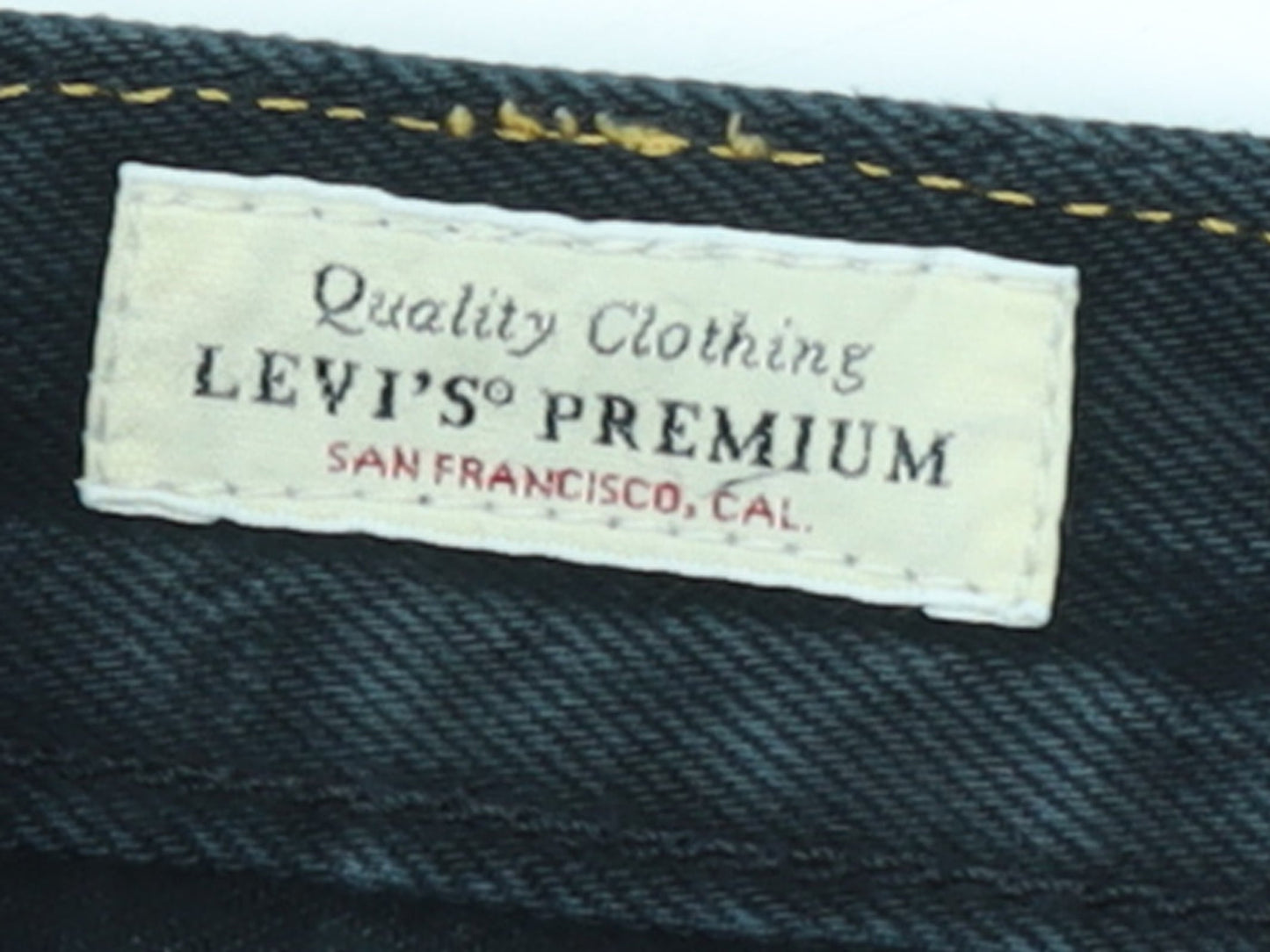 Levi's Premium Men's Black Straight Jeans W38 L30 Regular Fit Denim