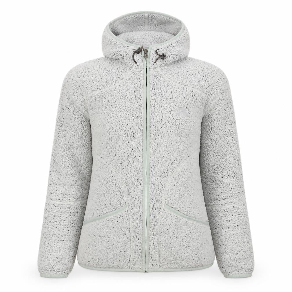 The North Face Womens Grey Full Zip Hooded Fleece Jacket M
