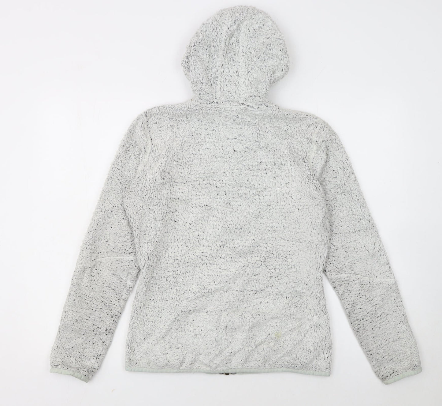 The North Face Womens Grey Full Zip Hooded Fleece Jacket M