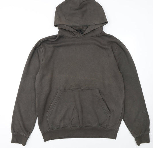 Oakley Men's Brown Pullover Hoodie M Regular Fit Cotton Blend