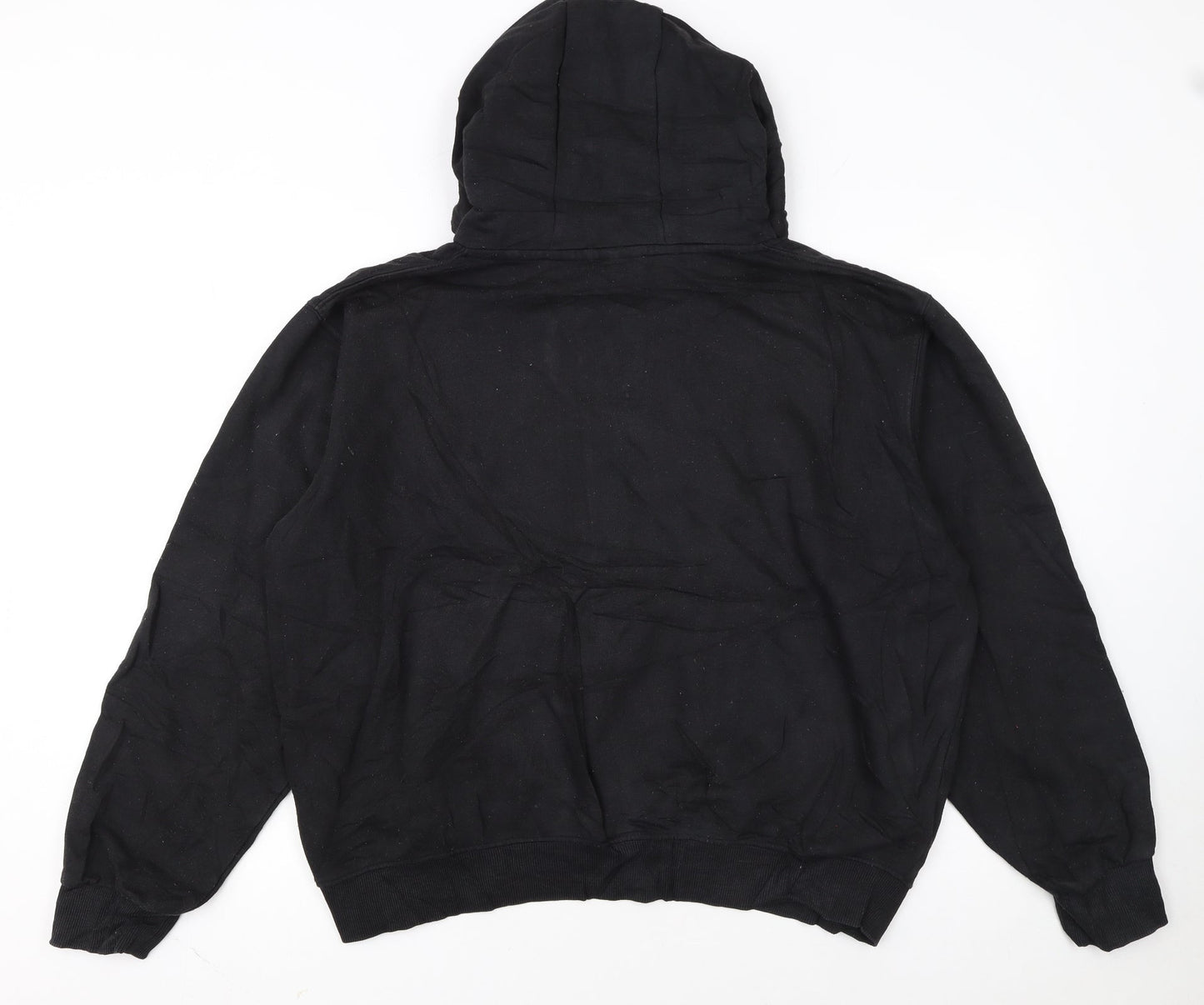 Ellesse Womens Black Pullover Hoodie L Logo Print Casual Wear