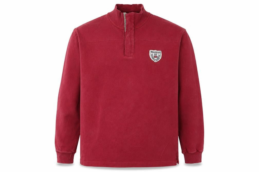 Reebok Mens Red 1/2 Zip Sweatshirt Medium Vintage Sportswear