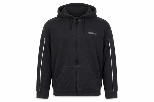 Reebok Men's Black Full Zip Hoodie M Sports Fleece Sweatshirt