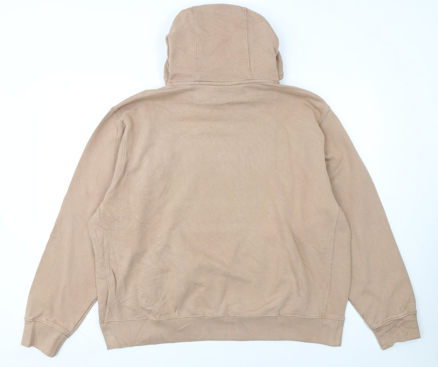 Nike Womens Beige Pullover Hoodie XL Cotton Standard Fit