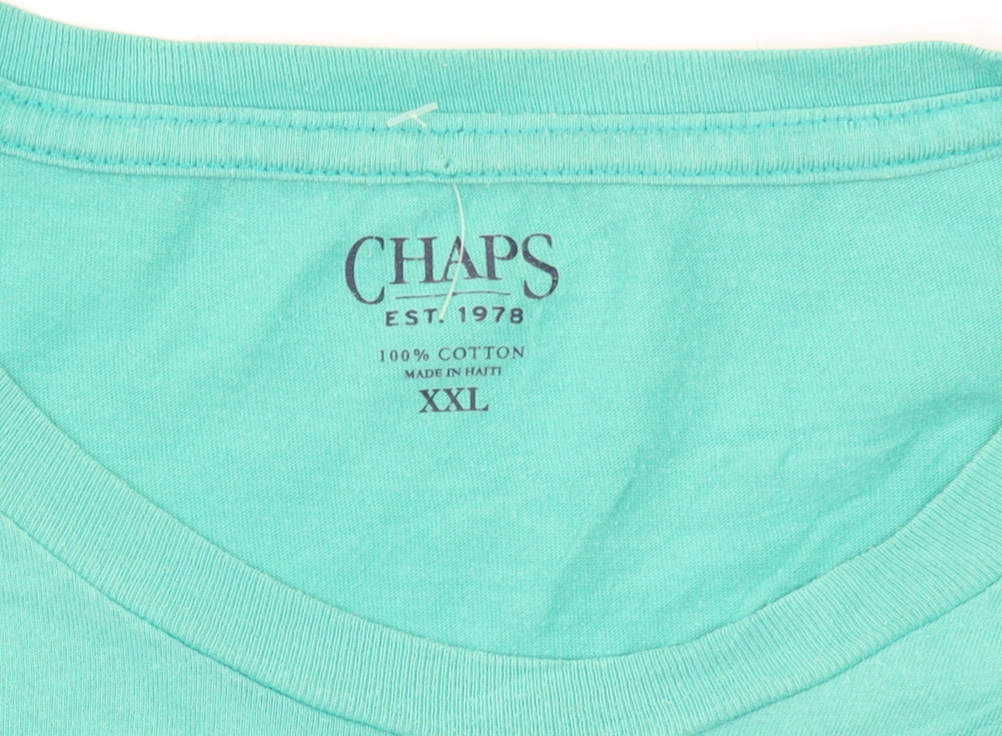 Chaps Men’s Green 2XL Graphic Nautical Cotton T-Shirt Short Sleeve