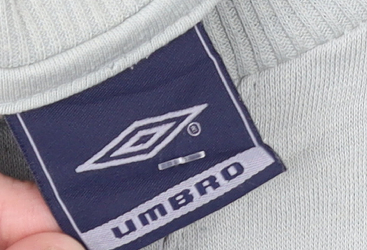 Umbro Men's Grey Crew Neck Pullover Sweatshirt M Regular Fit