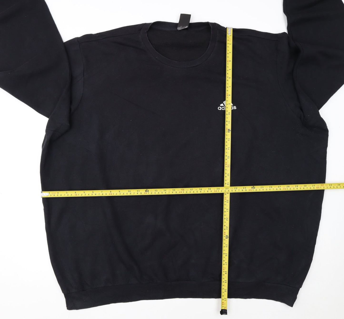 Adidas Mens Black 4XL Pullover Crew Neck Sweatshirt