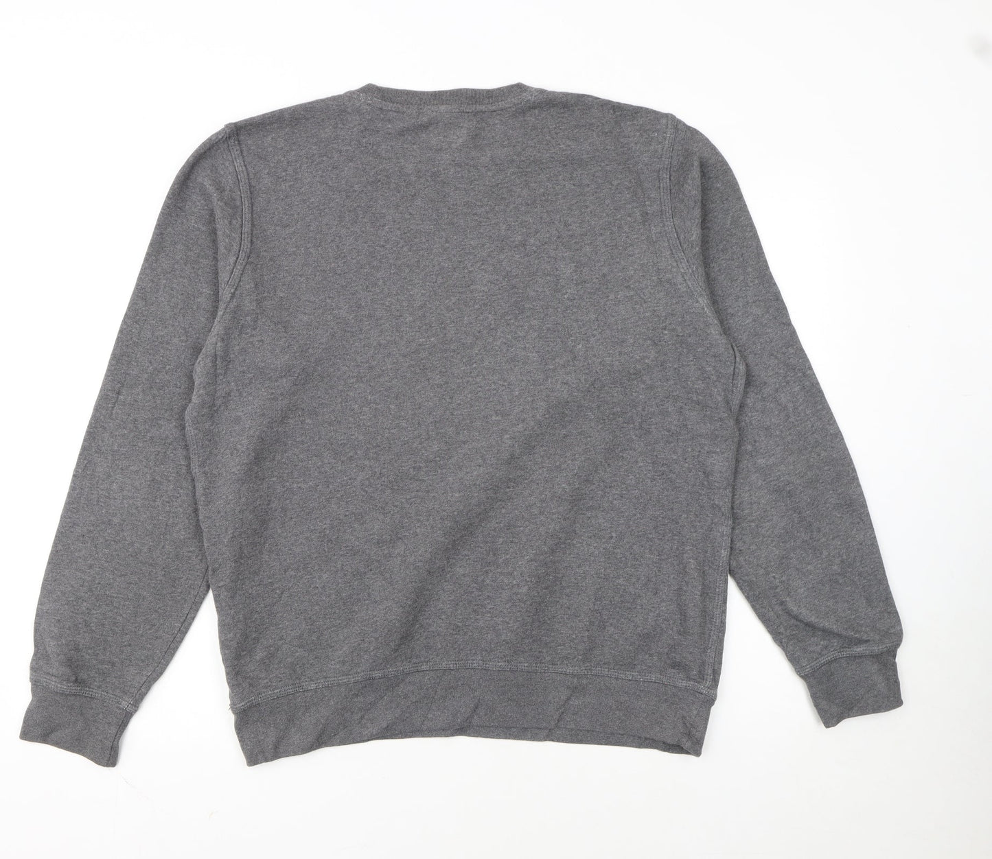 Nike Men's Grey Crew Neck Fleece Sweatshirt M Regular Fit
