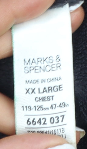 Marks and Spencer Blue Harbour Men's Grey 2XL Sleeveless Full Zip Vest