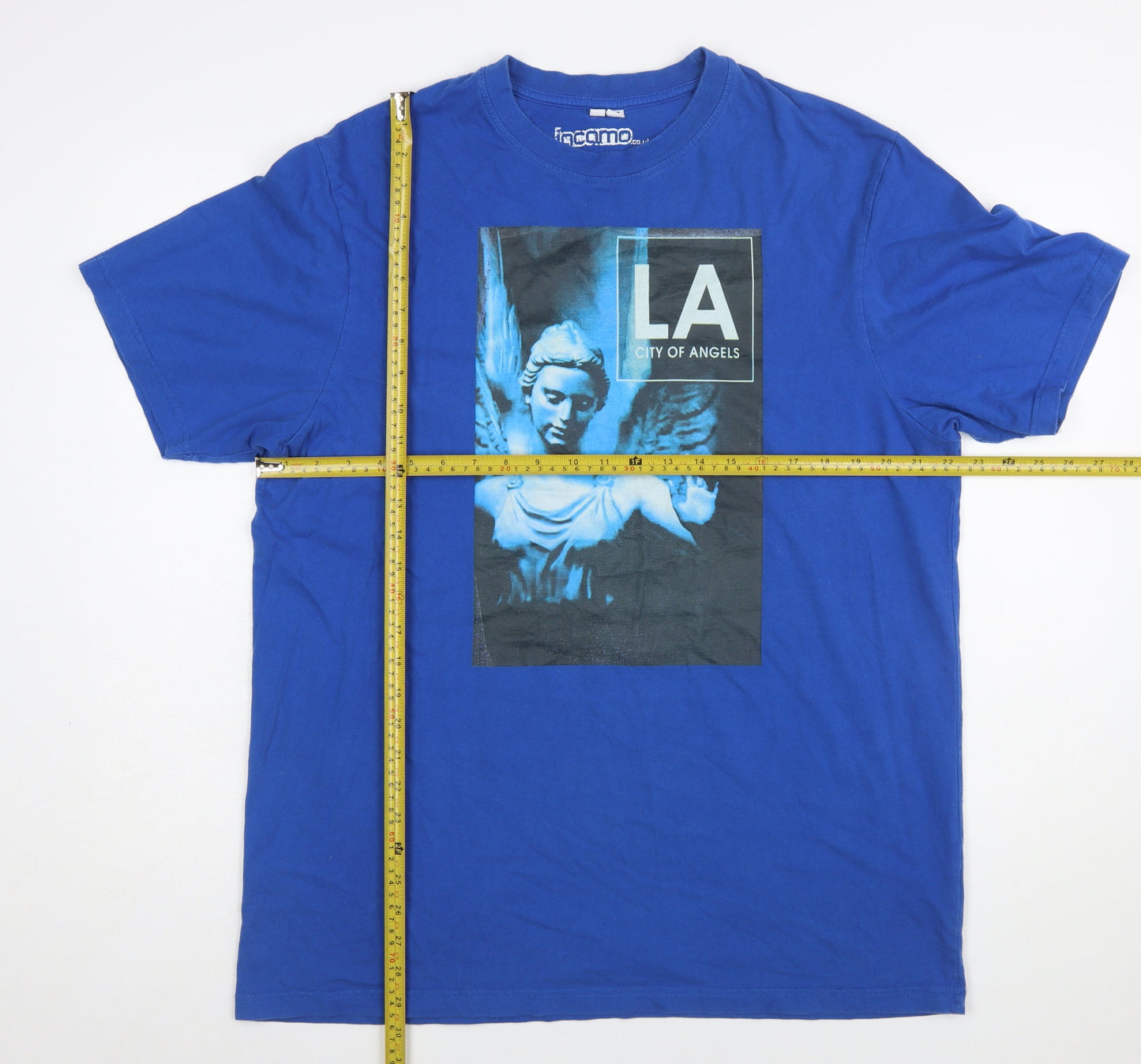Jacamo Men's Blue LA City of Angels Cotton Graphic T-Shirt Size L