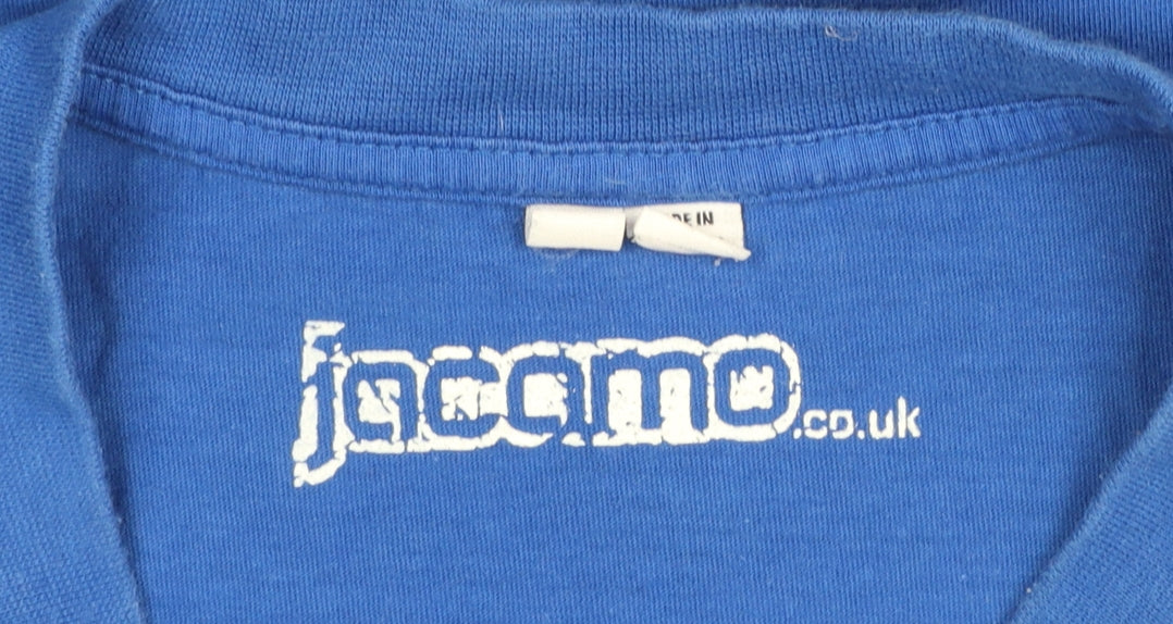 Jacamo Men's Blue LA City of Angels Cotton Graphic T-Shirt Size L