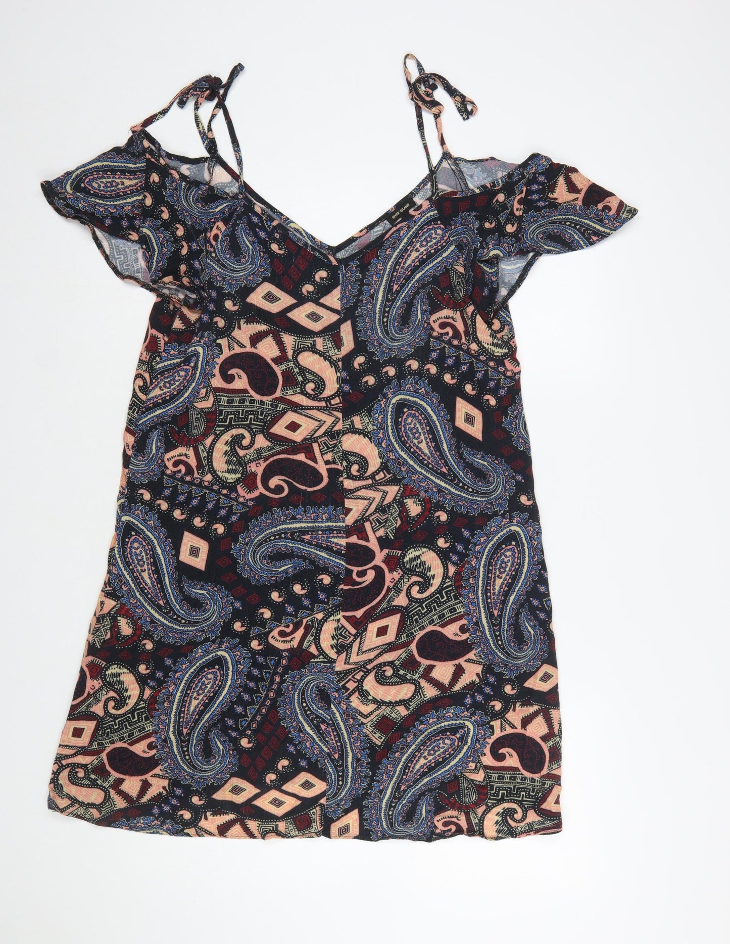 River Island Womens Multicoloured Size 8 Paisley Slip Dress