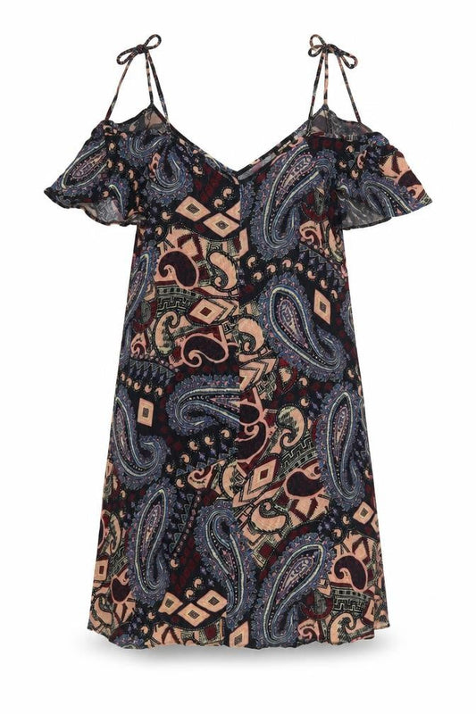 River Island Womens Multicoloured Size 8 Paisley Slip Dress