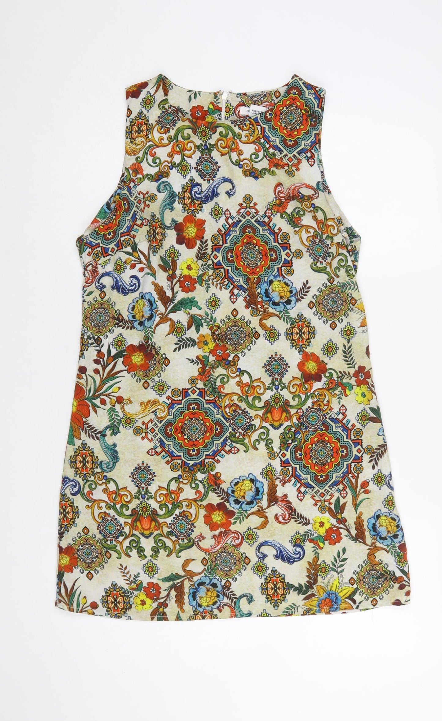 Glamorous Womens Multicoloured Floral Shift Dress Size M