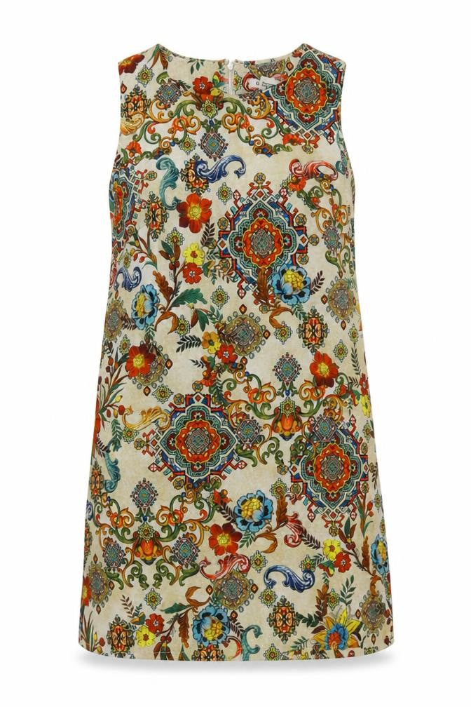 Glamorous Womens Multicoloured Floral Shift Dress Size M