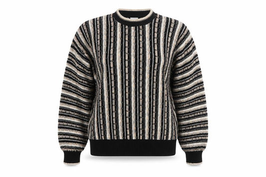BHS Womens Multicoloured Striped Acrylic Knit Jumper Size 10-12