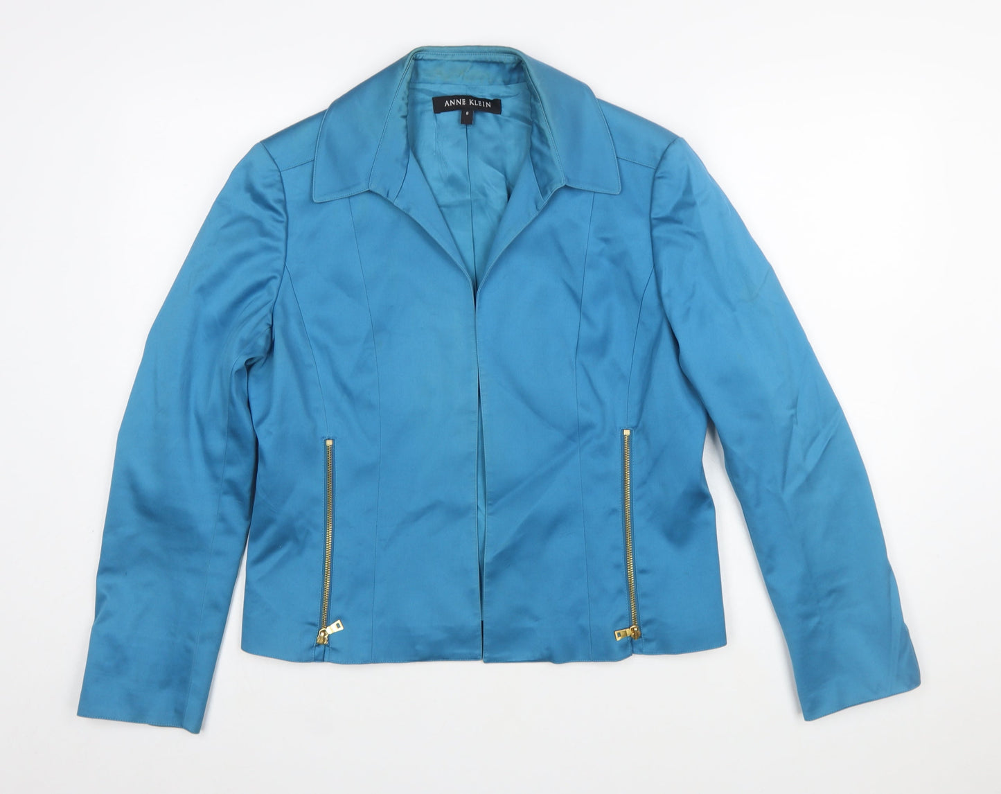Anne Klein Women's Blue Size 12 Tailored Suit Jacket