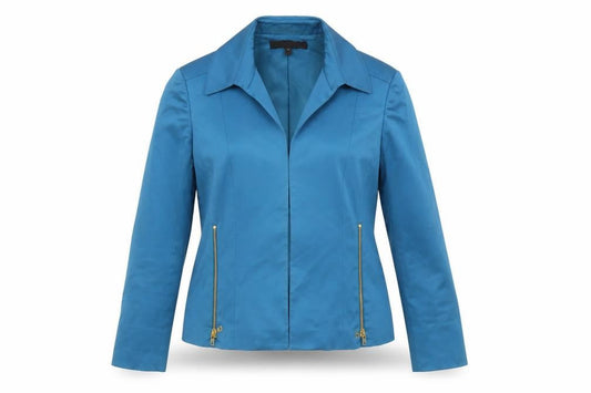Anne Klein Women's Blue Size 12 Tailored Suit Jacket