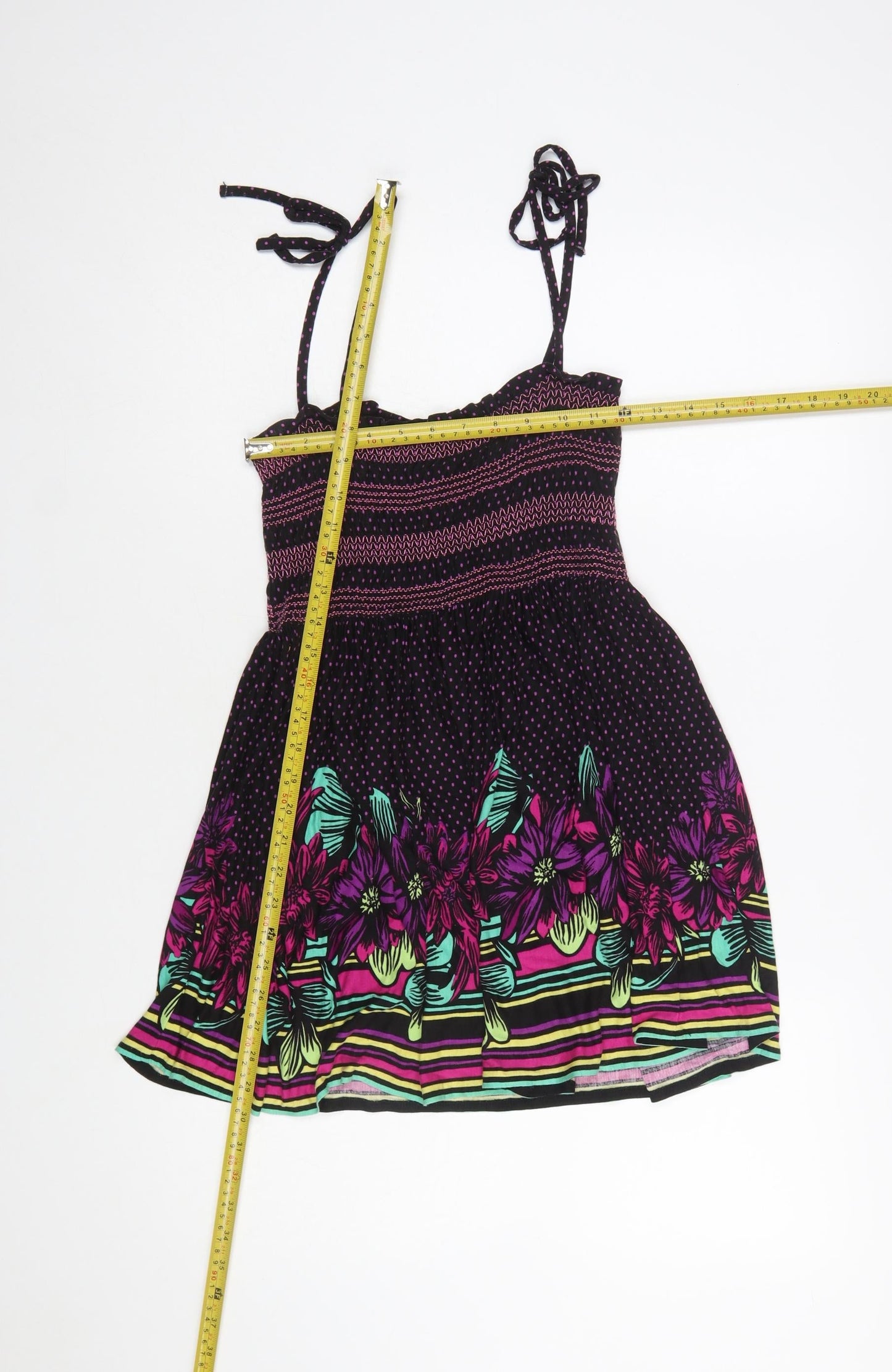Oasis Women's Multicoloured Floral Viscose Camisole Top Size 10
