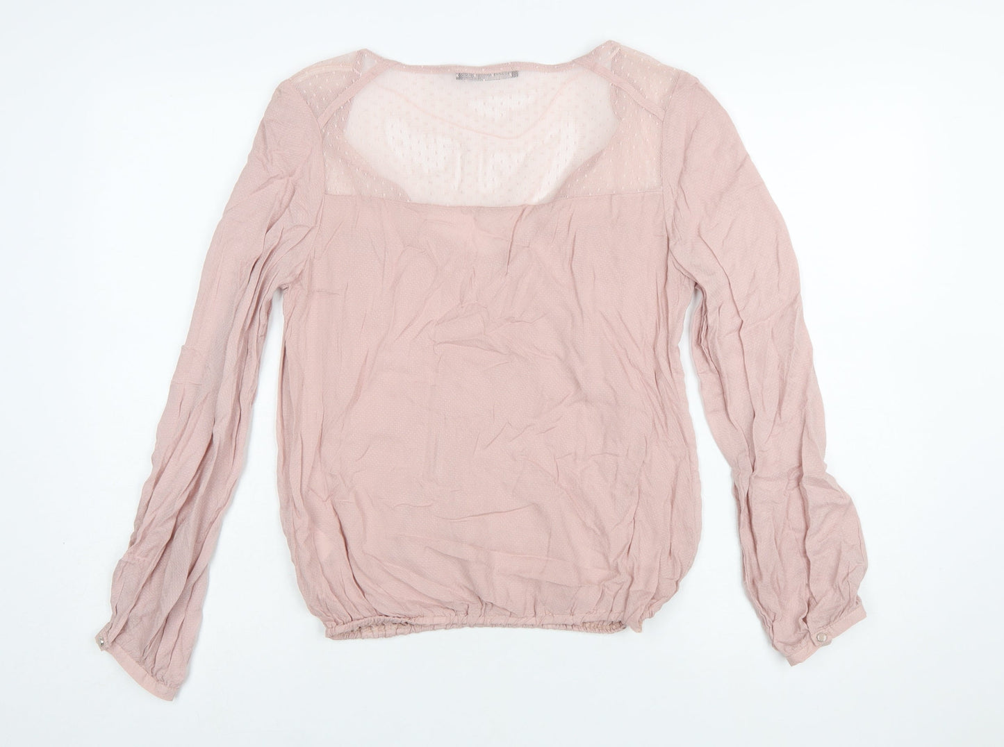 Atmosphere Women Pink Viscose Long Sleeve Tunic Blouse Size 12
