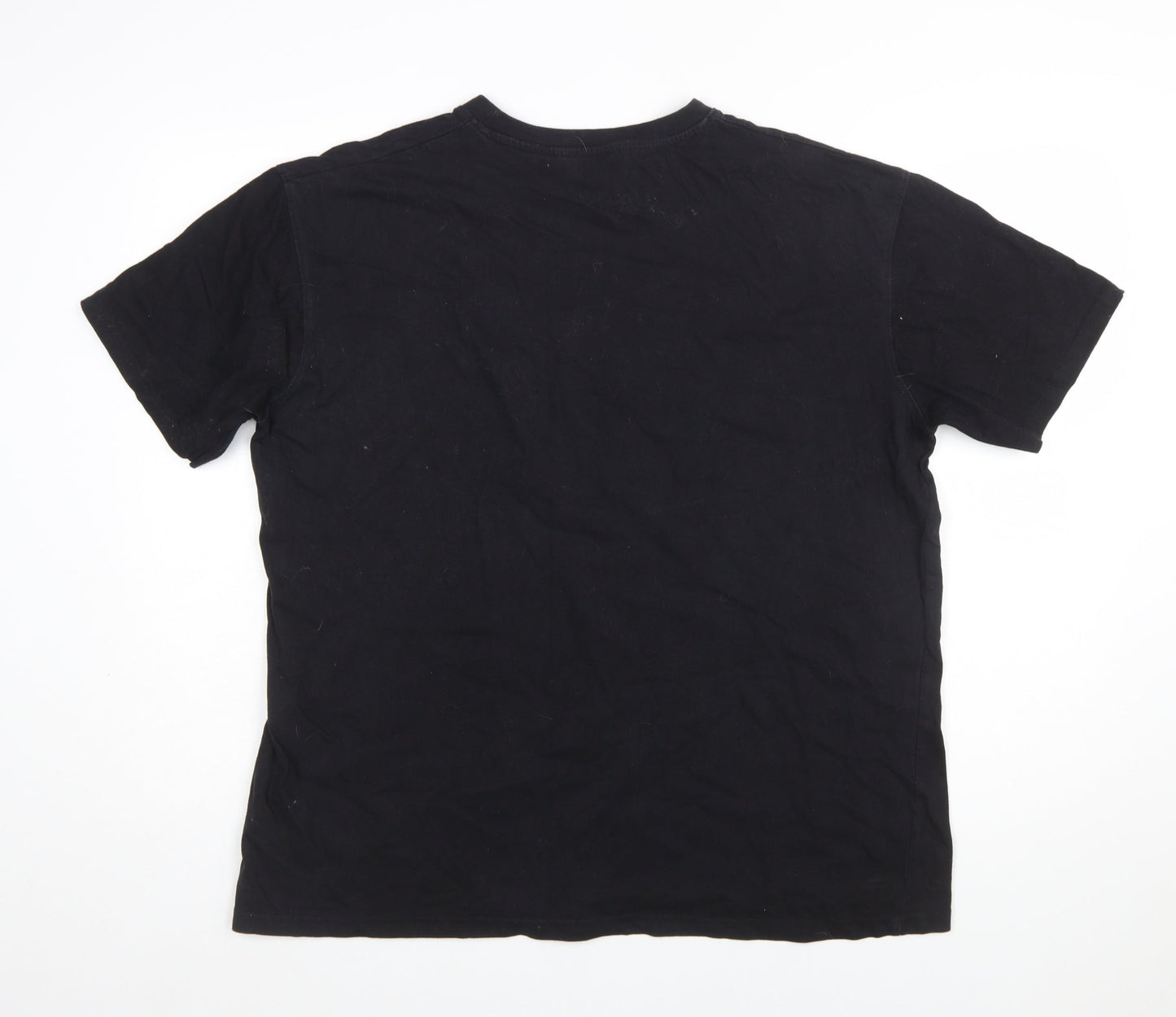 Stanley Workwear Men's Black Crew Neck Cotton Graphic T-Shirt XL