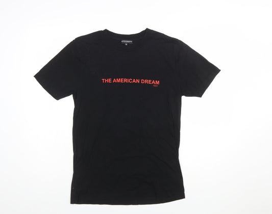 Jasper Cunningham Men's Black XS Graphic Crew Neck T-Shirt