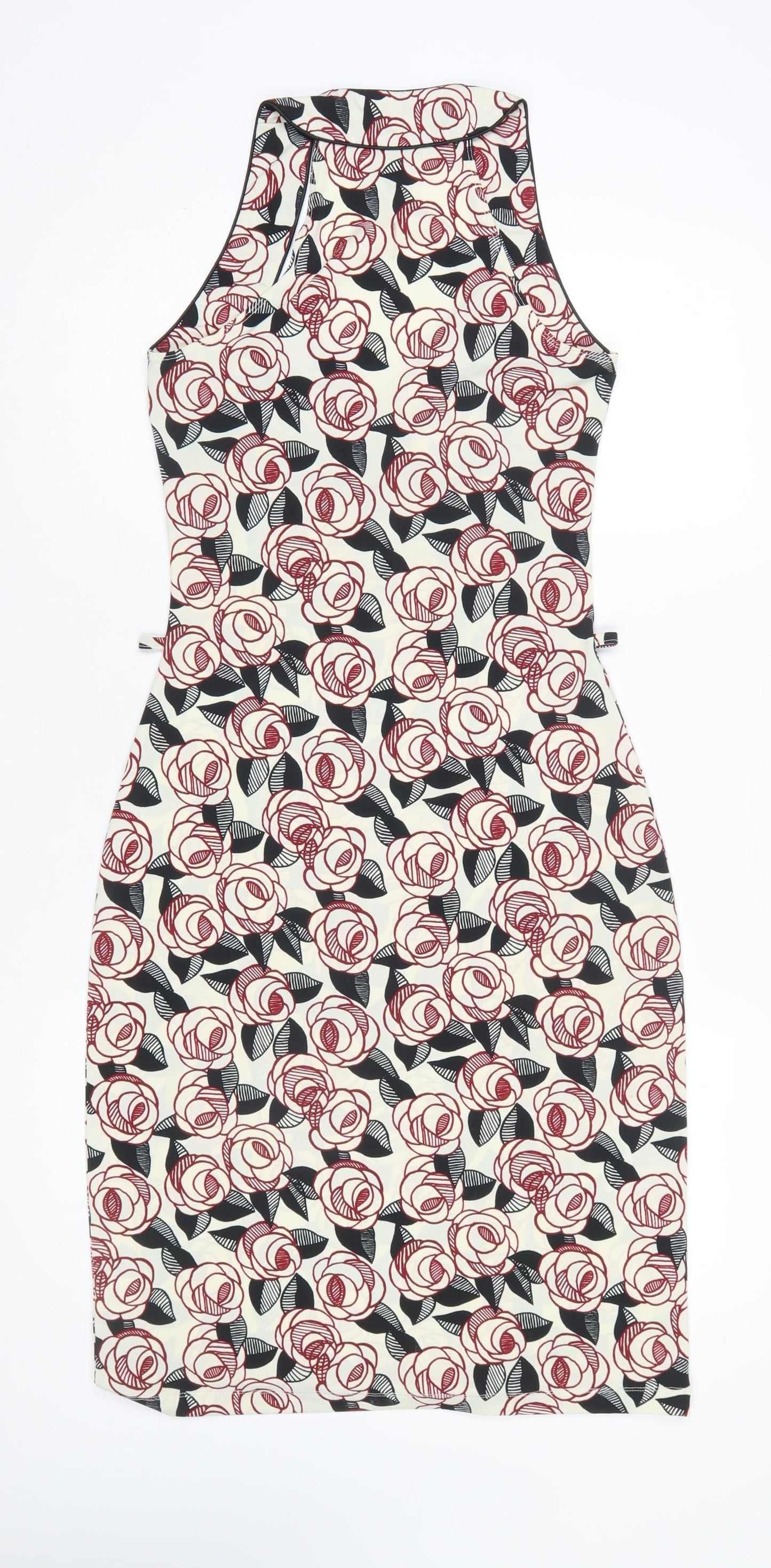 Kookai Women’s Multicoloured Floral Bodycon Dress Size 8
