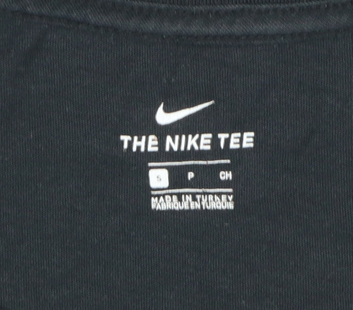 Nike Women’s Black Graphic Lips Print Cotton T-Shirt Size S