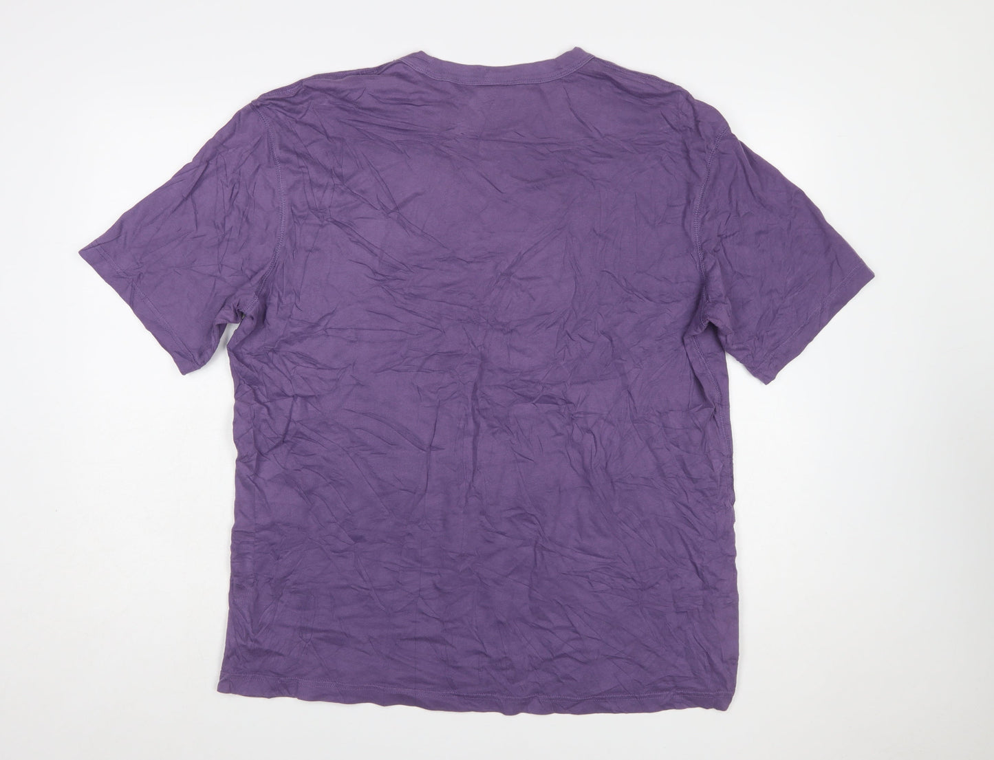 Adidas Men's Purple Graphic Logo T-Shirt XL Sportswear Top