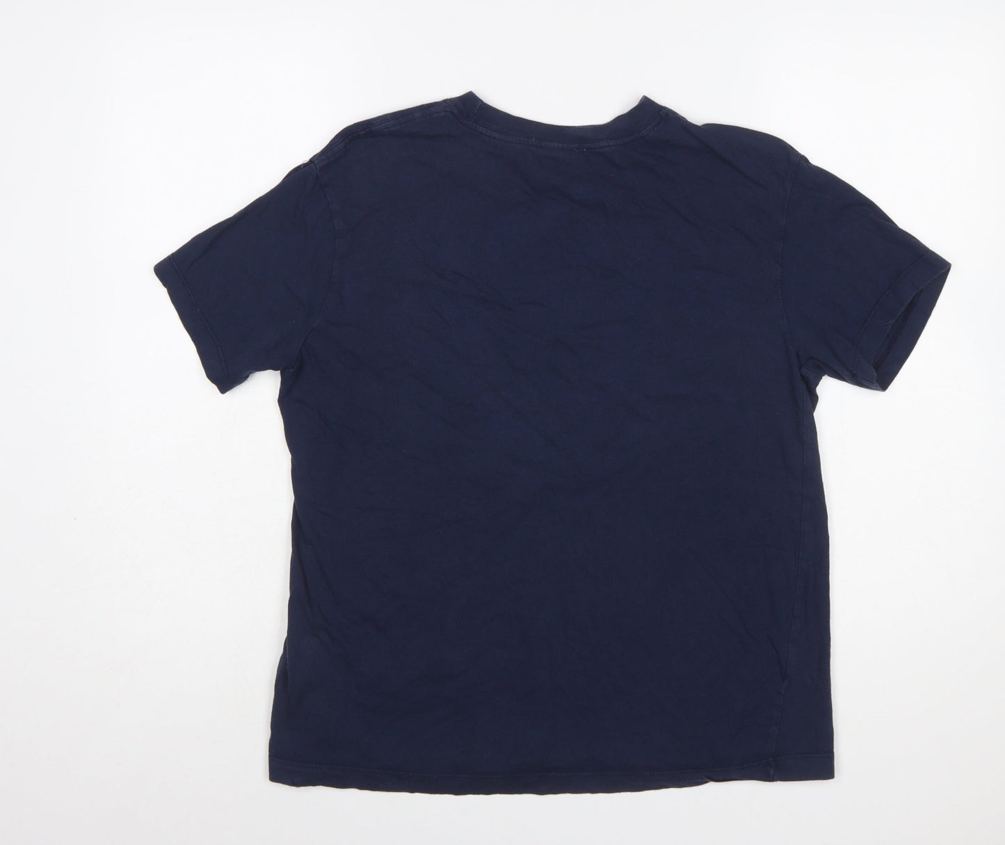 Nike Men's Blue Small Regular Fit Graphic Sports T-Shirt