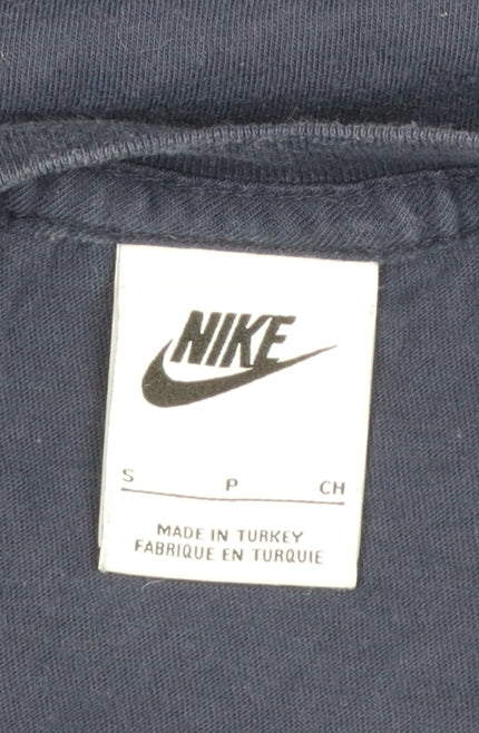 Nike Men's Blue Small Regular Fit Graphic Sports T-Shirt