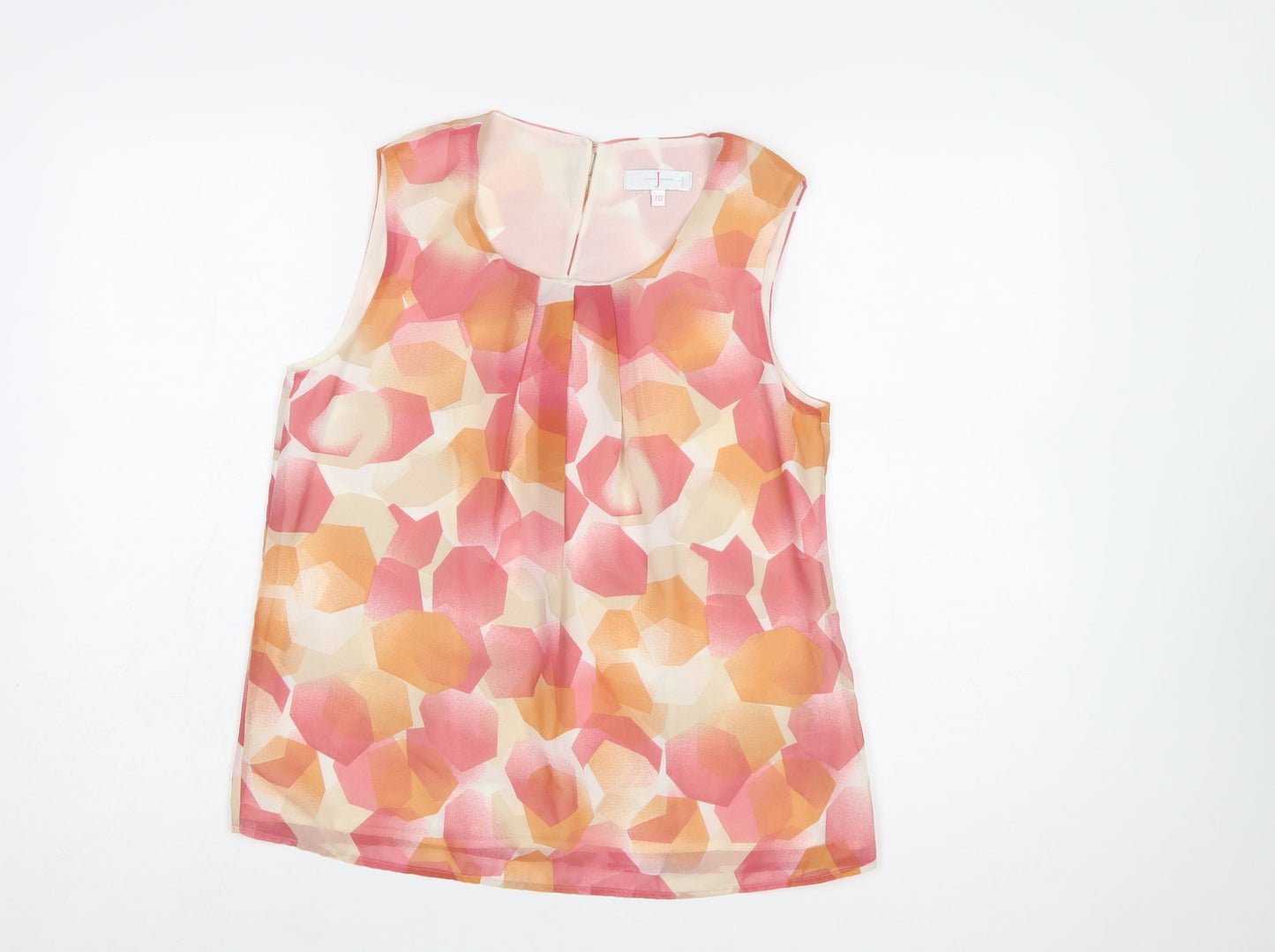 Jasper Conran Women’s Multicoloured Sleeveless Chiffon Blouse Size 10