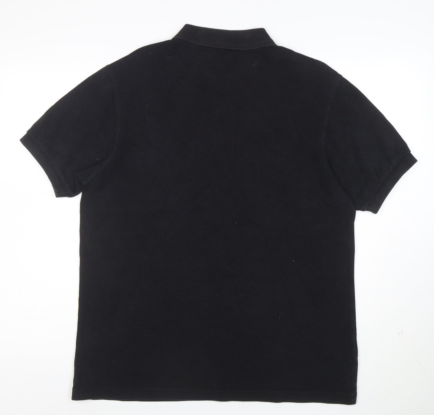 Fred Perry Men's Black Cotton Polo Shirt Size M Regular Fit
