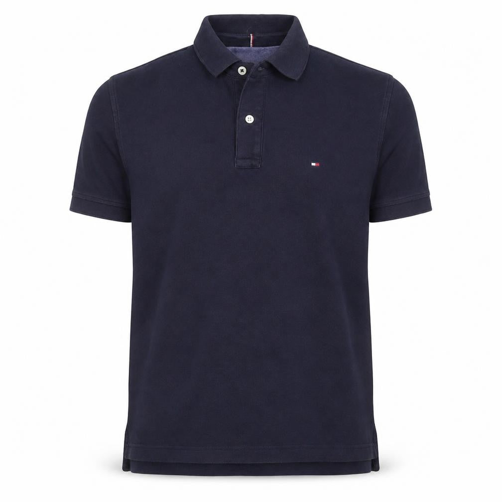 Tommy Hilfiger Men's Blue Slim Fit Premium Pique Polo L