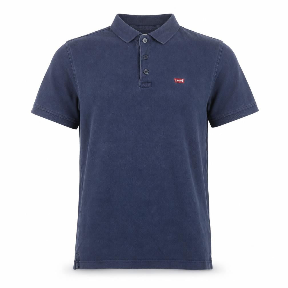 Levi's Men's Navy Blue Classic Cotton Short Sleeve Polo Shirt S