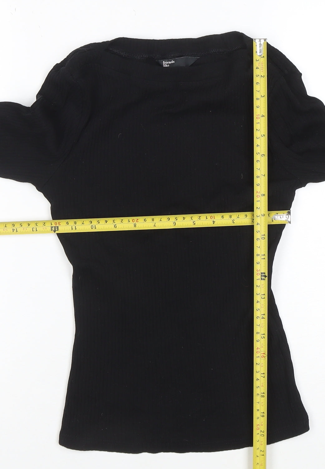 Friends Like These Women's Black Long Sleeve Cotton T-Shirt Size 8